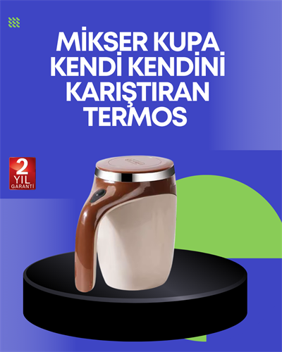 USB Şarjlı Elektrikli Karıştırıcı Kupa – Sıcak & Soğuk İçecekler için