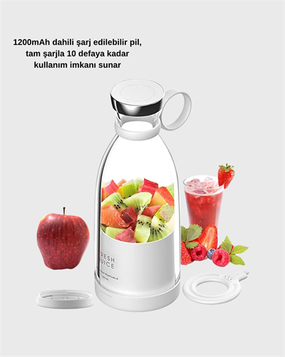 USB Şarjlı Kablosuz Blender – Taşınabilir, Kompakt ve Çevre Dostu Meyve Sıkıcı