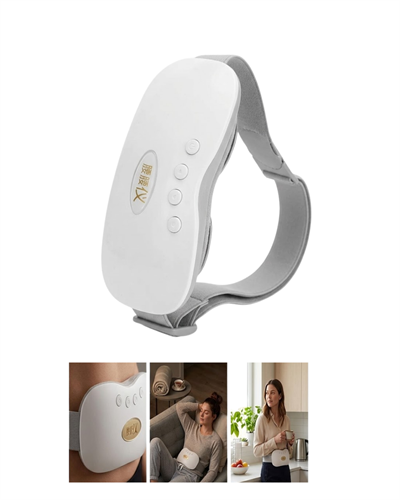 USB Şarjlı Kızılötesi Isıtmalı Titreşimli Kadın Bel ve Karın Masaj Kemeri 4000mAh