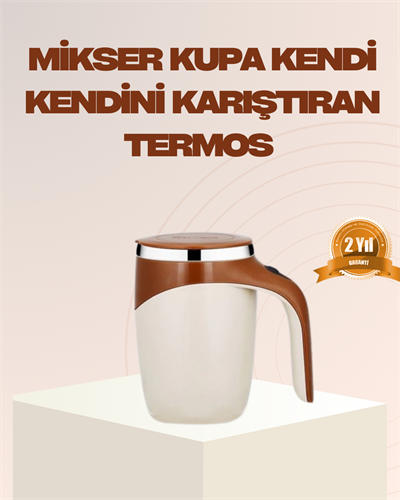 USB Şarjlı Manyetik Karıştırıcı Kupa – Otomatik Kahve Karıştırma Bardağı