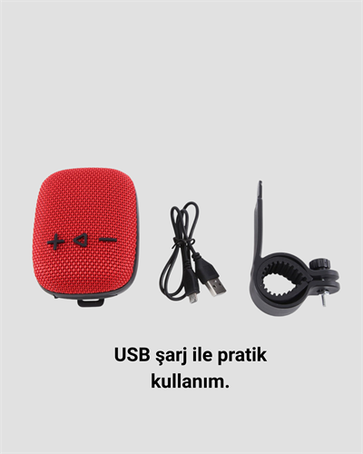 USB TF Kart ve FM Radyolu Bluetooth Hoparlör 5W