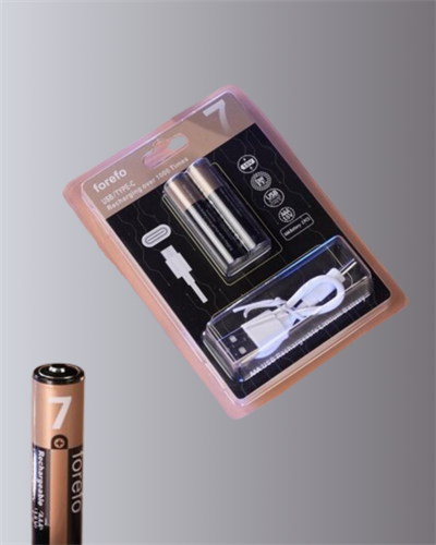 USB Type-C Şarjlı AAA Lityum Pil 1000+ Şarj Döngüsü ile Uzun Ömür
