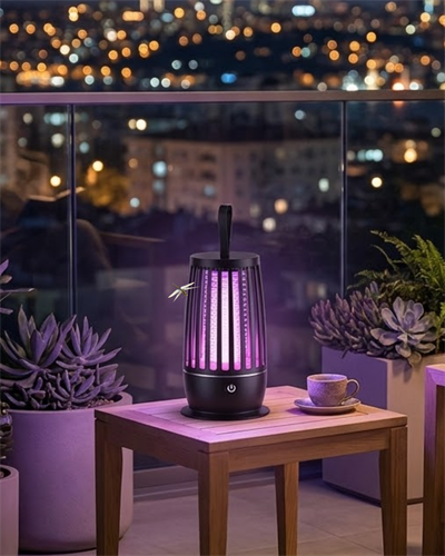 UV Mor Işık Elektrikli Böcek Öldürücü Lamba Gece Aydınlatmalı Sessiz ve Güvenli Kullanım