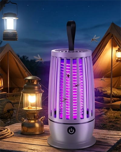 UV Mor Işık Elektrikli Sivrisinek Tuzak Lamba Sessiz Çalışma Gece Aydınlatmalı