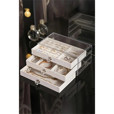 Üç Katlı Takı Organizeri