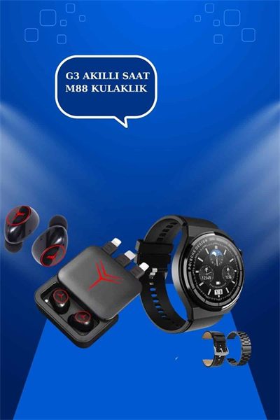 Ucuz Kaliteli Akıllı Saat ve Powerbank Bluetooth Kulaklık 5.1 Stereo ANC Özelliği