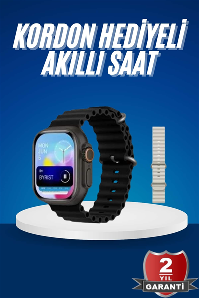 Ultra Akıllı Saat 49 Mm Çift Kordonlu Arama Cevaplama Bluetooth Bağlantılı