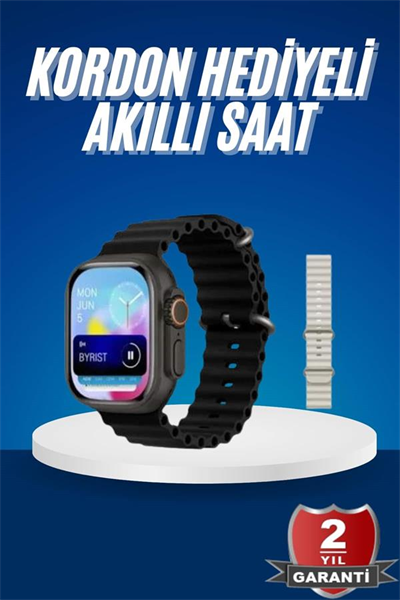 Ultra Akıllı Saat 49 Mm Çift Kordonlu Arama Cevaplama Bluetooth Bağlantılı