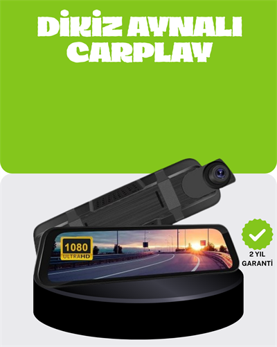 Ultra Geniş Açılı Araç Kamerası Dokunmatik Ayna Kayıtlı