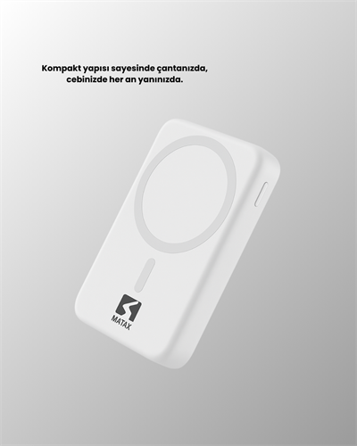 Ultra Kompakt ve Güçlü – MagSafe Powerbank 10000 mAh ile Kablosuz Şarj Deneyimi