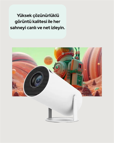 Ultra Pro Full HD ve 4K Destekli 130 İnç Projeksiyon Cihazı