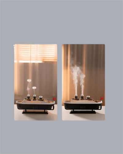 Ultra Sessiz Titanik Gemi LED Işıklı Aroma Difüzörü Oda Nemlendirici