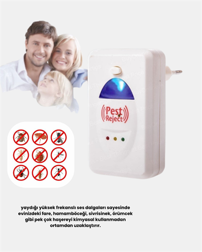 Ultrasonik Haşere Kovucu Cihaz – Sessiz, Kimyasalsız ve Etkili Koruma
