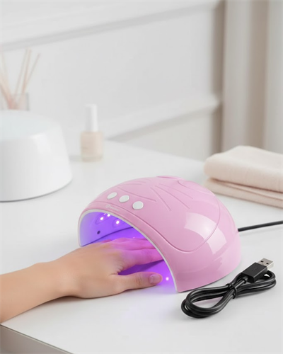 Ultraviyole Işıklı 15 Ledli 45W Oje Kurutucu Makine Pembe