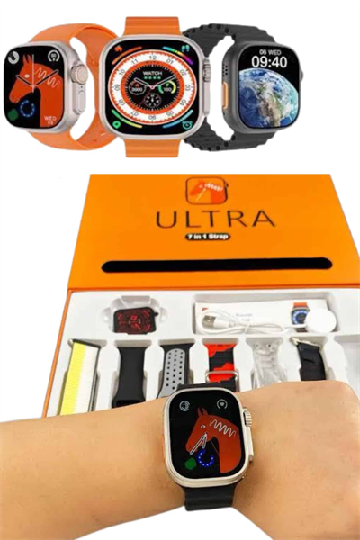 Unısex 7 Kordonlu Çok Fonksiyonlu Nabız Ölçer Uyku ve Sağlık Takibi