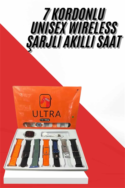 Unısex 7 Kordonlu Çok Fonksiyonlu Nabız Ölçer Uyku ve Sağlık Takibi