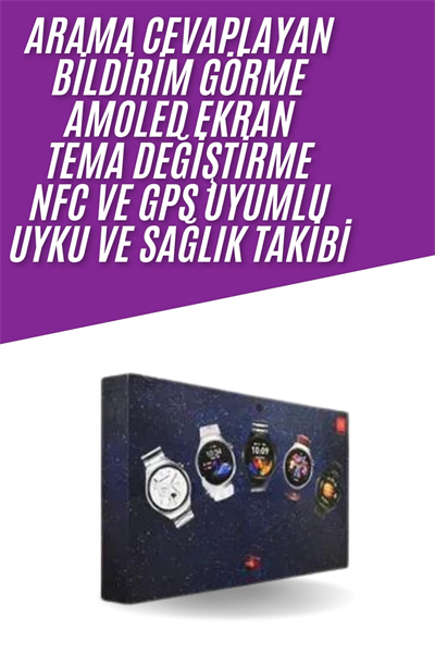 Unısex Yuvarlak Ekranlı 7 Kordonlu Akıllı Saat GPS Destekli Çoklu Kordon Seçeneği