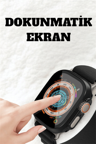 Uyku ve Nabız Takipli, Wireless Şarjlı Akıllı Saat Android ve iOS Uyumlu