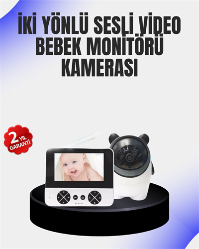 Uzaktan Kontrollü Bebek Kamerası Ninni ve Zoom Özellikli