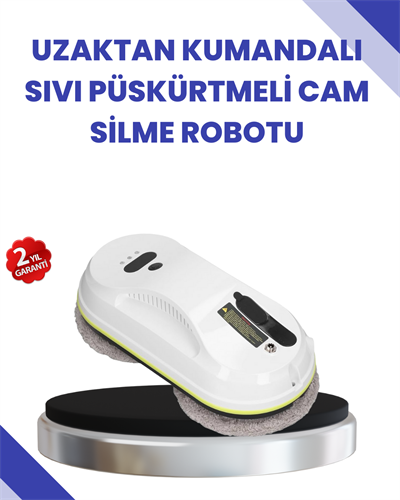 Uzaktan Kumandalı Akıllı Cam ve Pencere Temizleme Robotu