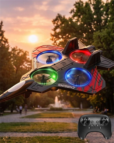 Uzaktan Kumandalı Drone Uçak LED Işıklı 360 Derece Akrobatik Hareket Özellikli