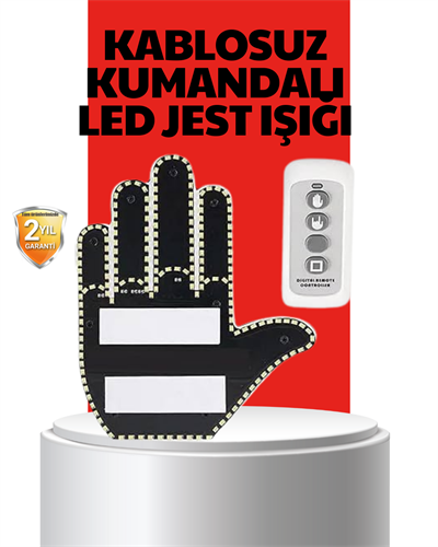Uzaktan Kumandalı LED Jest Işığı – 3 Farklı Hareket Modu