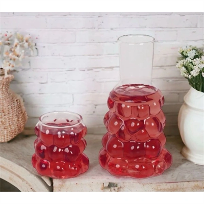 Üzüm Desenli Başucu Sürahisi