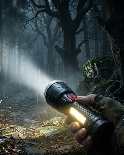 Uzun Menzilli Şarjlı El Feneri 9 LED ve 4 Modlu Güçlü Aydınlatma