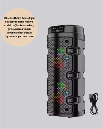 Uzun Pil Ömrü Sunan Kablosuz Bluetooth Hoparlör