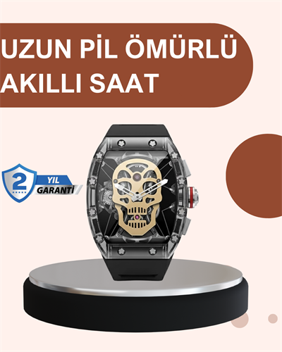 Uzun Pil Ömürlü Akıllı Saat Günlük ve Spor Kullanım