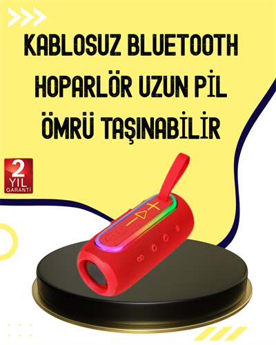 Uzun Pil Ömürlü Bluetooth 5.1 Hoparlör