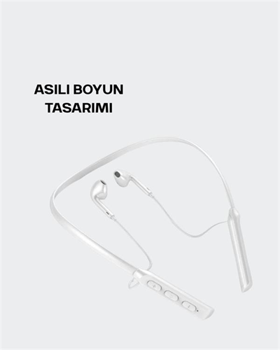Uzun Pil Ömürlü Kablosuz Kulaklık – Boyun Askılı, 100 Saat Kullanım