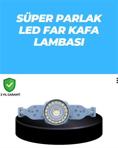 Uzun Pil Ömürlü Kamp ve Dağcılık Kafa Lambası