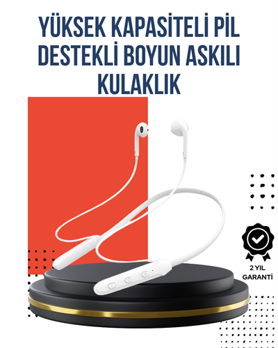 Uzun Süre Dayanıklı Manyetik Başlıklı Bluetooth Kulaklık