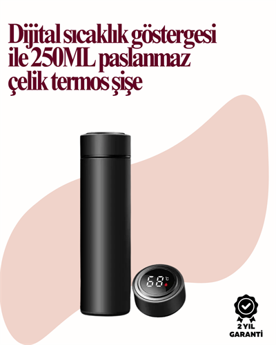 Uzun Süre Isı Koruma Sağlayan Dijital Göstergeli Termos