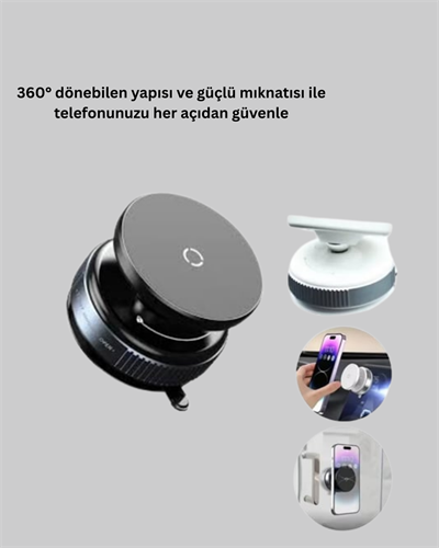 Vakumlu Manyetik Araç İçi Telefon Standı