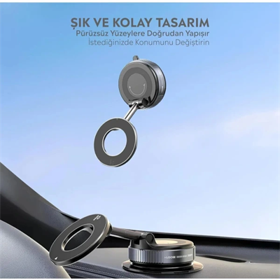 Vakumlu Manyetik Araç İçi Telefon Tutucu