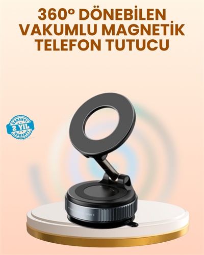 Vakumlu Manyetik Araç Telefon Tutucu Güçlü Tutuş