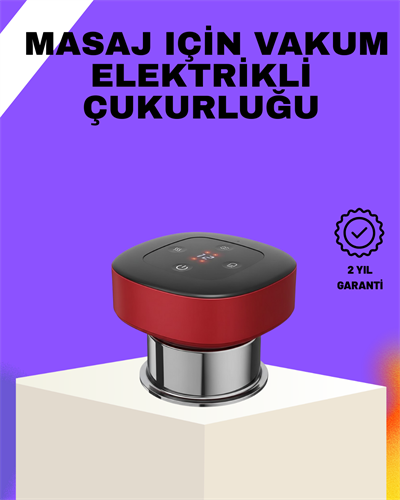 Vakumlu Masaj Aleti Çok Kademeli Emme Isıtmalı Ev Tipi Terapi