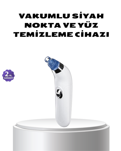 Vakumlu Siyah Nokta Temizleme Cihazı – 5 Kademe Güç ve 4 Başlıklı Derin Cilt Bakımı