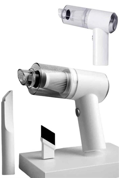 Vakumlu Süpürge Şarjlı Elektrikli Mini Taşınabilir Uzun Ömürlü Hazneli