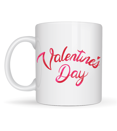 Valentine’s Day Porselen Kupa Model 3 – Aşk Temalı Özel Tasarım Kahve & Çay Kupası , Sevgililer Günü Hediyesi