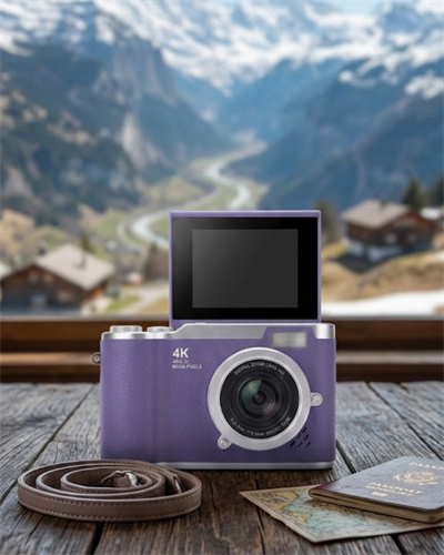 Vlog Kamera 4K Video 48 MP Otomatik Odaklı Flip Ekranlı