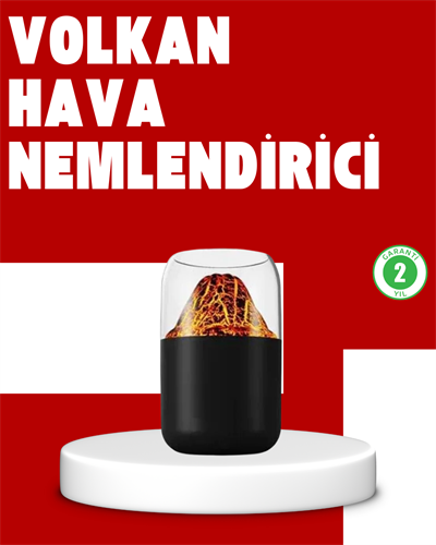 Volkanik Tasarımlı LED Işıklı Ultrasonik Nemlendirici