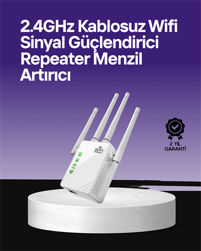 WPS Destekli 2.4GHz + 5GHz WiFi Sinyal Güçlendirici