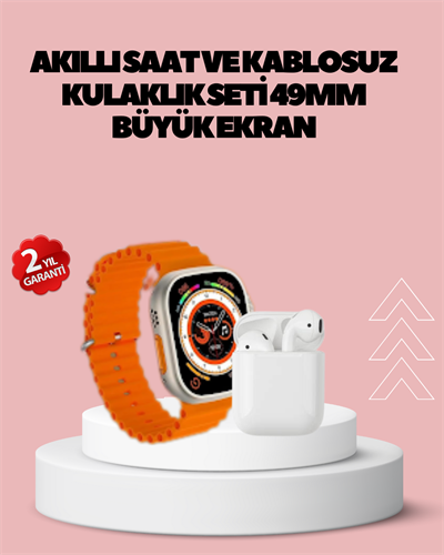 Watch 9 Max Akıllı Saat 45 mm Geniş Ekran Kulaklık Seti