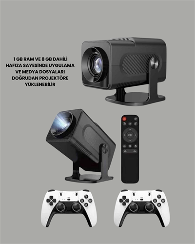 WiFi6 ve Bluetooth 5.4 Destekli LED Projektör - HCS350pro