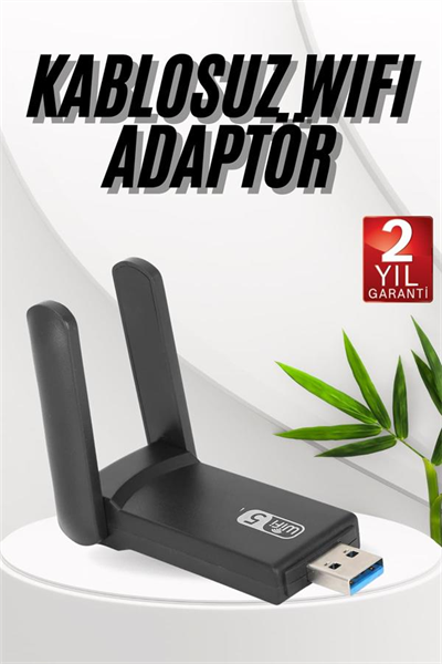 Wifi Adaptörü Bt5.0 Wifi 2si Bir Arada Çift Bantlı Çift Anten