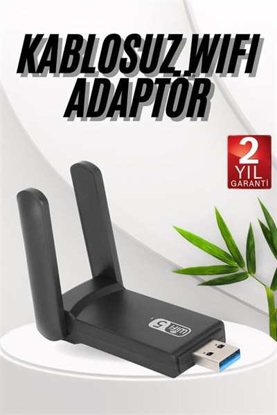 Wifi Adaptörü Bt5.0 Wifi 2si Bir Arada Çift Bantlı Çift Anten