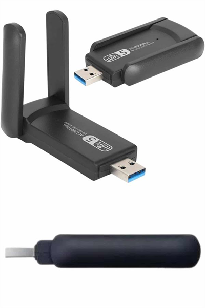 Wifi Alıcı Dual Band Usb 3.0 Adaptör Kablosuz Windows 7/8/10/11